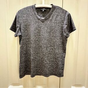 Chateau Works Men's Gray V-Neck Basic Casual T-Shirt L